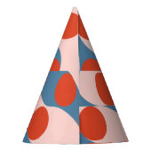 レトロジオメトリックモダン:ヴィンテージモザイク。 パーティーハット (裏面)