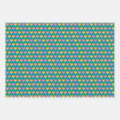 レトロジオメトリックラッピング紙 ラッピングペーパーシート (正面2)