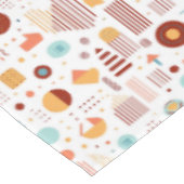 レトロジオメトリック抽象芸術パス#5ブリック金ゴールドID1067 テーブルクロス (アングル)