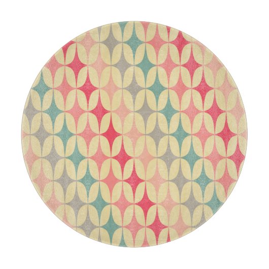 レトロジオメトリ：対角線ヴィンテージパターン。 カッティングボード (正面)