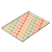 レトロジオメトリ：対角線ヴィンテージパターン。 ノートブック (左側)