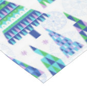 レトロジオScandiクリスマスツリーズブルー&グリーン テーブルクロス (アングル)