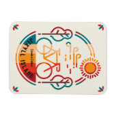 レトロジキル島バイクトレイル マグネット (横)