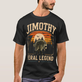 レトロジモシーアライグマ面白いSeattleミーム野生 Tシャツ
