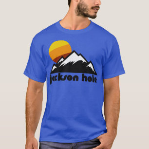 レトロジャクソンホール観光客お土産トラベルデザイン Tシャツ