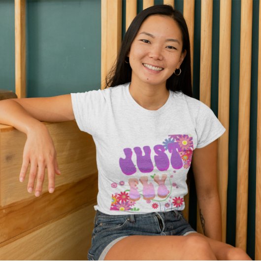 レトロジャストフライグルーヴィーフローラカラフルヴィンテージ Tシャツ