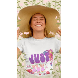 レトロジャストフライグルーヴィーフローラカラフルヴィンテージ Tシャツ