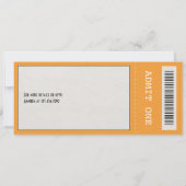 レトロジャズナイトチケット 招待状 (裏面)