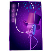 レトロジャズパーティーフェイバーバッグ ミディアムペーパーバッグ (正面)