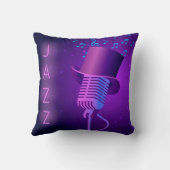 レトロジャズ装飾用クッションとマイク クッション (裏面)