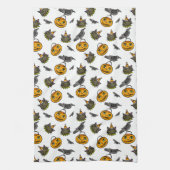 レトロジャックと猫 キッチンタオル (縦)