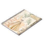 レトロジャンクジャーナルロマンチックなドレス ノートブック (左側)