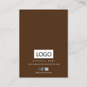 レトロジュエリーイヤリングネックレスディスプレイカード 名刺 (裏面)