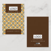 レトロジュエリーイヤリングネックレスディスプレイカード 名刺 (正面/裏面)