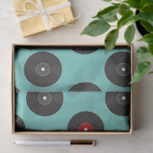 レトロジュークボックスレコードパターン 薄葉紙 (ギフト)