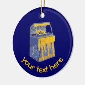 レトロジュークボックス セラミックオーナメント (左)