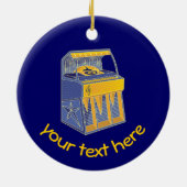 レトロジュークボックス セラミックオーナメント (裏面)