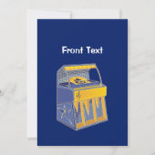 レトロジュークボックス 招待状 (正面)