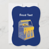 レトロジュークボックス 招待状 (正面)