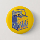 レトロジュークボックス 缶バッジ (正面)