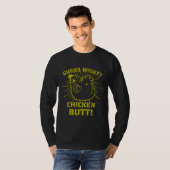 レトロジョーク推測どのような鶏のお尻!W Tシャツ (正面フル)