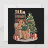 レトロジンガー読ブレッドの本クリスマス先生 招待状 (正面)