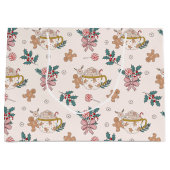 レトロジンジャーブレッドCookieと紅茶クリスマス ラージペーパーバッグ (正面)