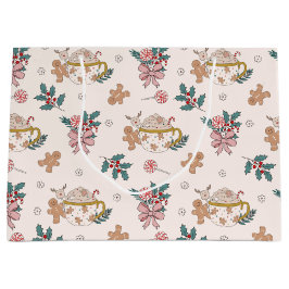 レトロジンジャーブレッドCookieと紅茶クリスマス ラージペーパーバッグ