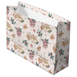 レトロジンジャーブレッドCookieと紅茶クリスマス ラージペーパーバッグ