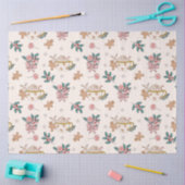 レトロジンジャーブレッドCookieと紅茶クリスマス 薄葉紙 (クラフト)