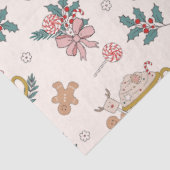 レトロジンジャーブレッドCookieと紅茶クリスマス 薄葉紙 (詳細)