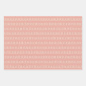 レトロジンルベルズクリスマスラッピング紙セット ラッピングペーパーシート (正面3)