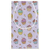 レトロスイーツパターン スモールペーパーバッグ (裏面)