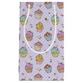 レトロスイーツパターン スモールペーパーバッグ (正面)