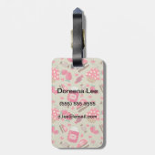 レトロスイーツ ラゲッジタグ (裏面縦)