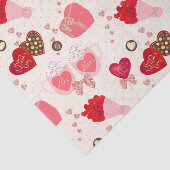 レトロスウィートヴァレンティンズデイチョコレートハート 薄葉紙 (詳細)