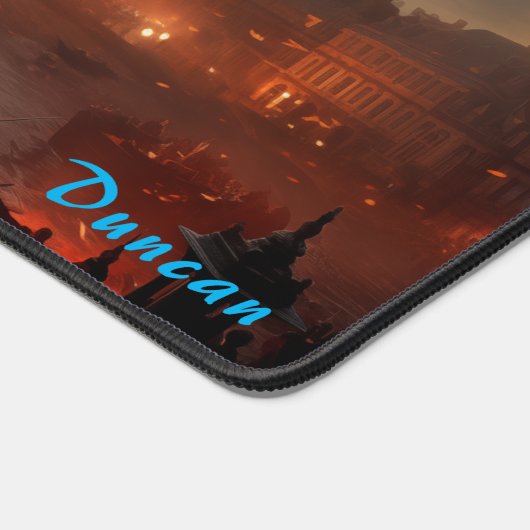 レトロスカイズアブレイズスチームパンクエアアサルト デスクマット (コーナー)