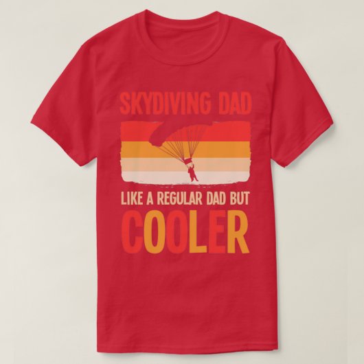 レトロスカイダイバースカイダイビングベースジャンパーパラグライダー Tシャツ (デザイン正面)