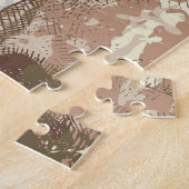 レトロスカルとバラオーナメント ジグソーパズル (側面)