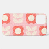 レトロスカンジナビア様式フローラシームレス Case-Mate iPhoneケース (裏面 (横))