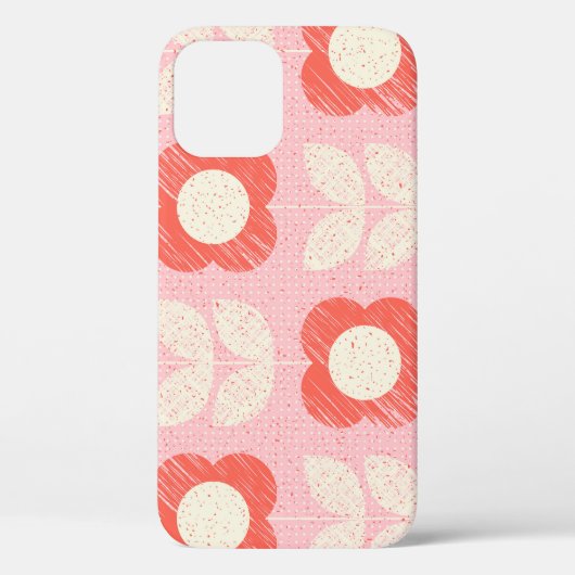 レトロスカンジナビア様式フローラシームレス Case-Mate iPhoneケース (裏面)