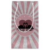 レトロスキスをするワンズ スモールペーパーバッグ (正面)