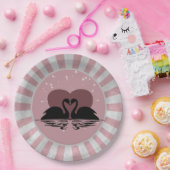 レトロスキスをするワンズ ペーパープレート (パーティー)