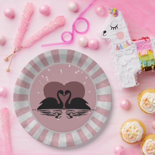 レトロスキスをするワンズ ペーパープレート (パーティー)