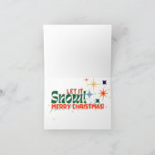 レトロスキークリスマスカード シーズンカード (内部)