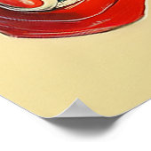 レトロスキーグラマーヴィンテージウィンターアドベンチャー ポスター (角)