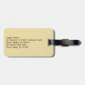 レトロスキーグラマーヴィンテージウィンターアドベンチャー ラゲッジタグ (裏面横)