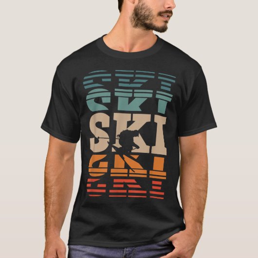 レトロスキースキー_1 Tシャツ (正面)