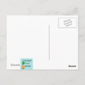 レトロスキーバケーションハガキ ポストカード (裏面)