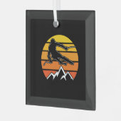 レトロスキー ガラスオーナメント (正面左)